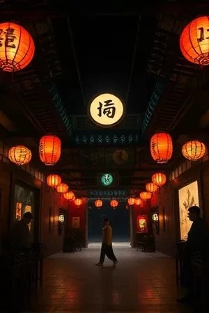 剧情片《十二月电台》竖版封面：深夜直播间调音台与麦克风