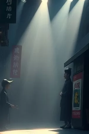 悬疑片《雾中列车》竖版封面：浓雾中的列车车窗与模糊人影